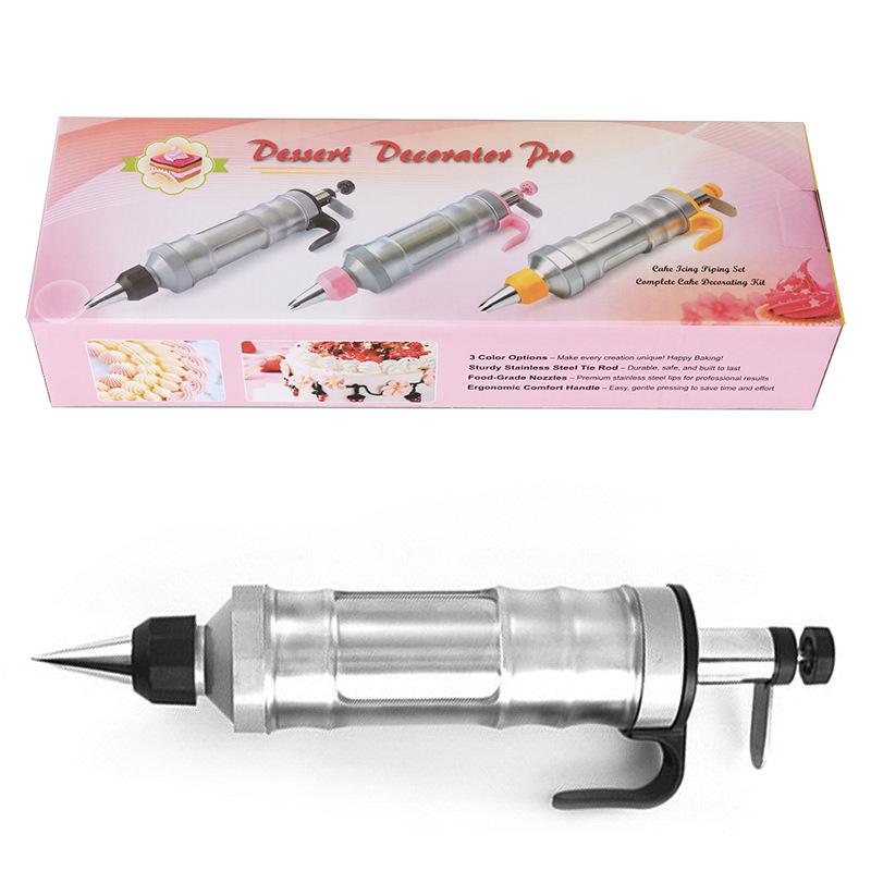 1PC Cream Piping Gunner Pressing Cookie Gun, Piping Set DIY Baking Tool Cream Gun