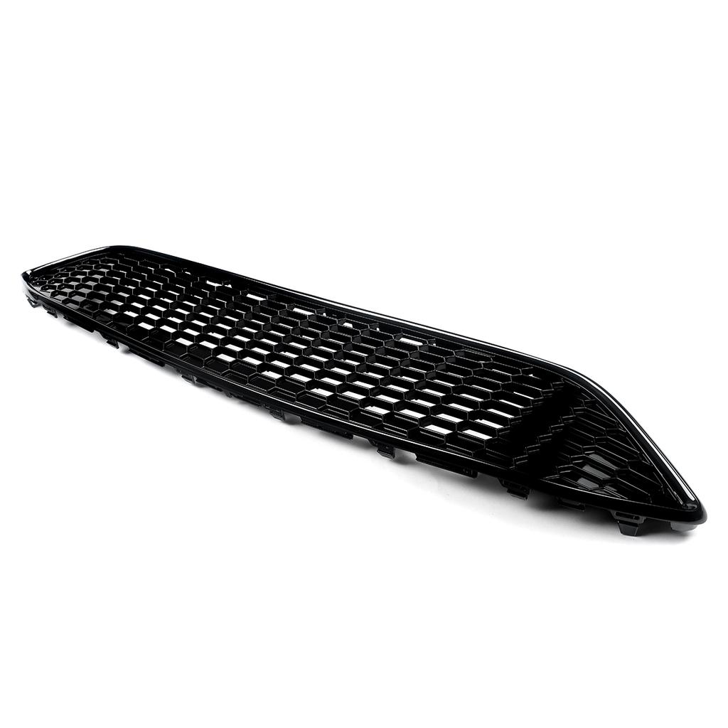 Front Upper Bumper Grille For 2015-18 Ford Focus S SE RS Gloss Black Honeycomb