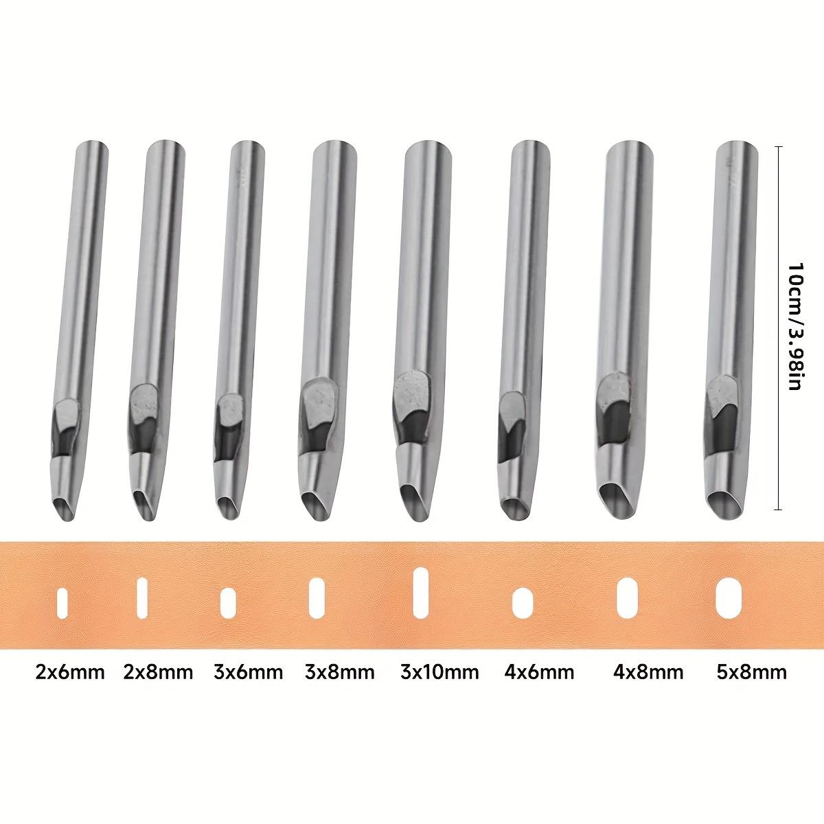 

8 pieces of leather perforators, leather perforators, DIY manual leather tools, suitable for art, handicrafts and sewing