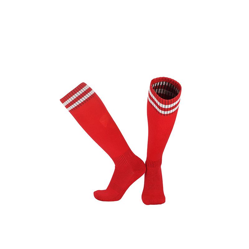 Men's High-Top Jacquard Logo Football Socks with Terry Bottom