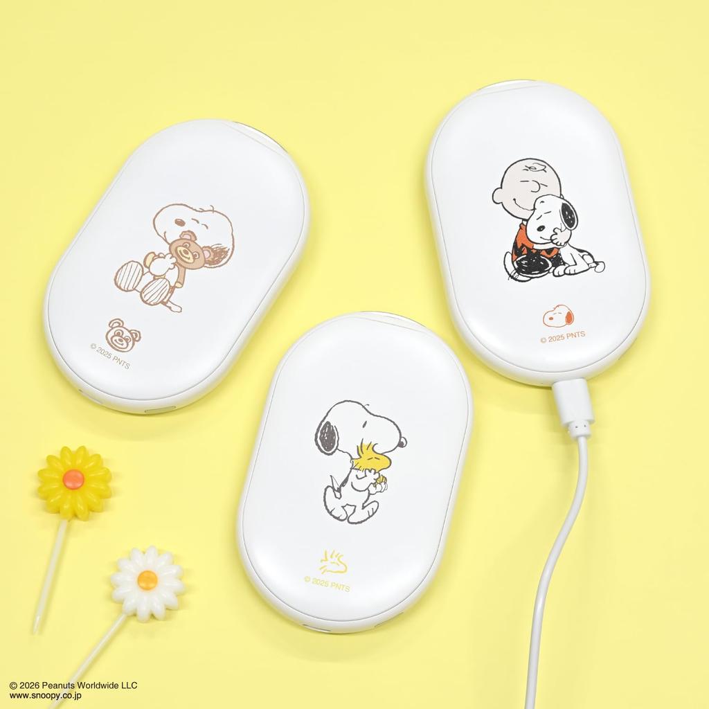 Gourmandise Peanuts Snoopy Rechargeable Hand Warmer Bear SNGG-208C