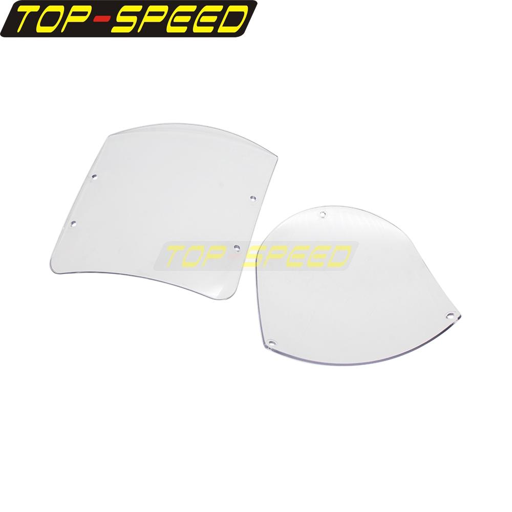 Quarter Fairing Swap Out Screen Front Headlight Fairing Windshield Replacement Windscreen for Harley Dyna Sportster XL 883 1200