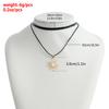 Accessories Black Pu Rope Collarbone Chain Bohemian Wind Moon Stars Sun Pendant Necklace