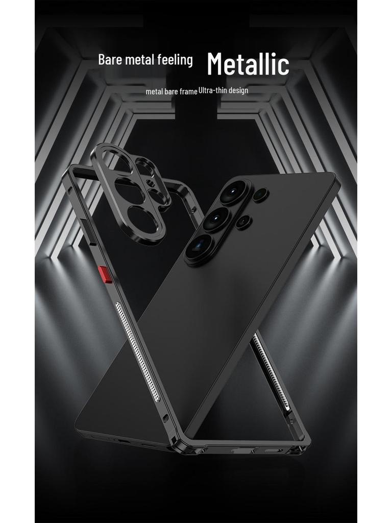 Samsung S26 Ultra Cooling Frame Case with Metal Buckle and Lens for S25U & S24