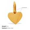 Vintage Fashion Diy Smiley Face Love Coconut Tree Pendant Stainless Steel Gold-Plated Various Jewelry Accessories