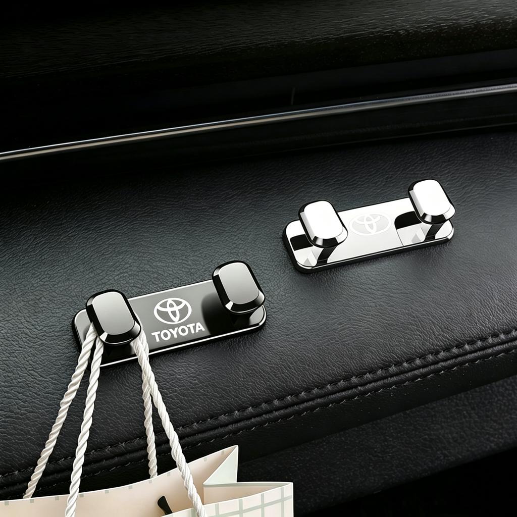 VKAE4 Storage Hooks For Toyota Camry Yaris RAV4 CHR Corolla Prado hulix prius verso Zinc Alloy Car Interior Organize Tool Accessories