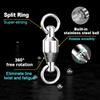 Rolling Swivel Fish Snap Swivels Stainless Steel Fishing Connector  Fishing Lures