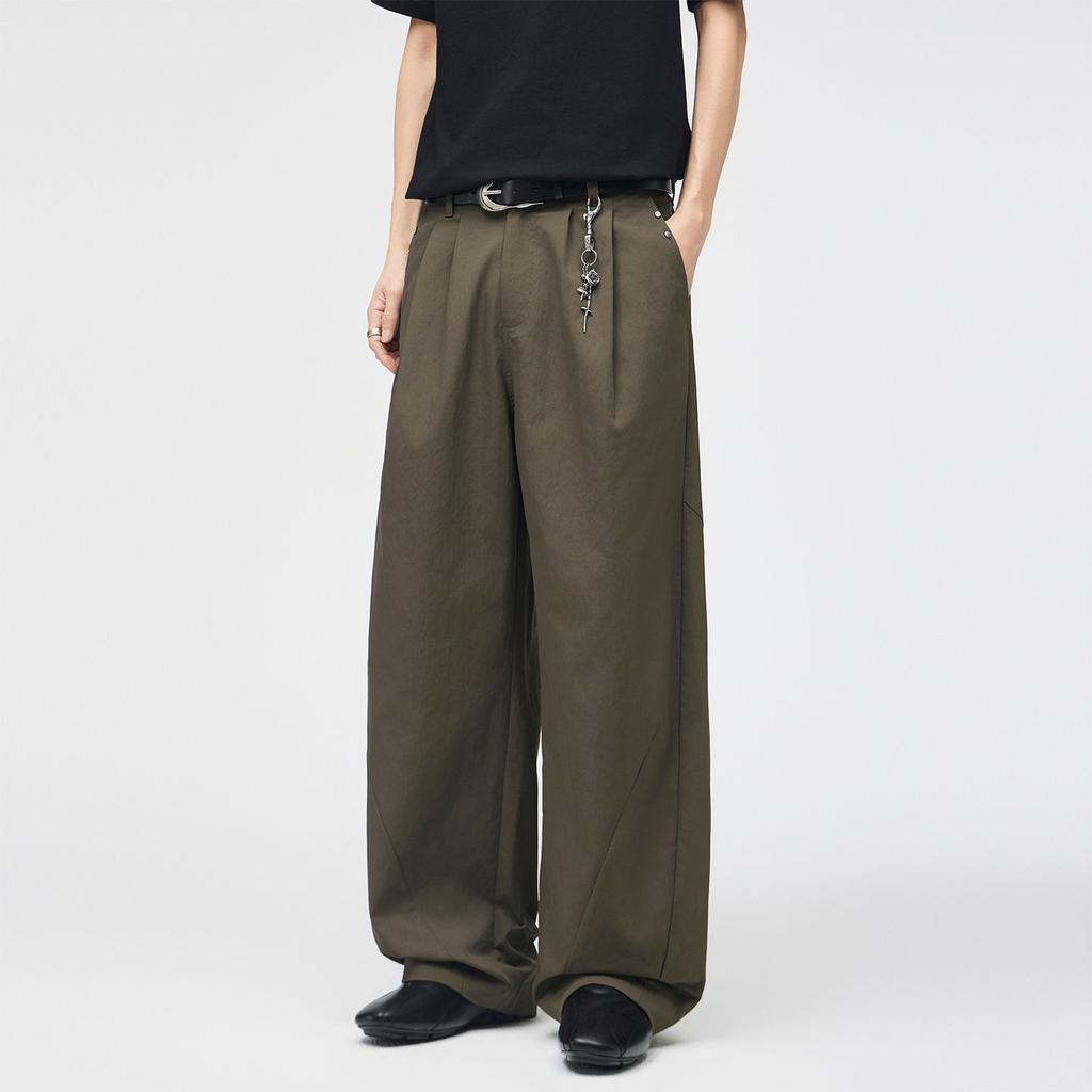 American High-end Cleanfit Deconstruction Profile Scimitar Pants Men's Trendy Brand Loose Wide-leg Straight Casual Trousers