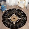 Boho Style Round Carpet Floor Mat Living Room Carpet Polyester Carpet Mat Children 'S Room Decoration Room Decor Prayer Carpet