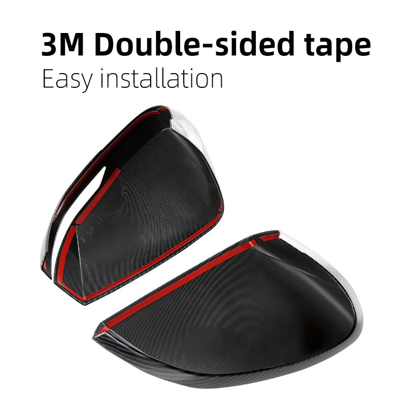 Karbonfiber Bil Bakspeil Klistremerke Deksel Trim Auto Ripebestandig Beskyttelsestilbehør For Kia Sportage NQ5 2022