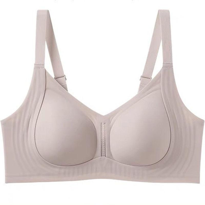 Invisible Bra Women's Underwear Breathable One-piece Fixed Cup Bra Gathering Invisible Bra Push Up Bra