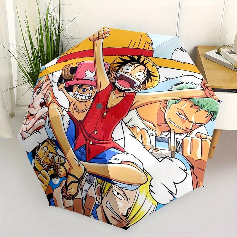 1pc One Piece, Straw Hat Pirates Themed High-quality Umbrella,Automatic Opening and Closing Umbrella,Multi-functional Umbrella G0811254