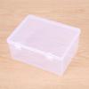 קופסת אחסון שקופה פרקטית מארגני אחסון מפלסטיק שקוף עם מכסה מתנה