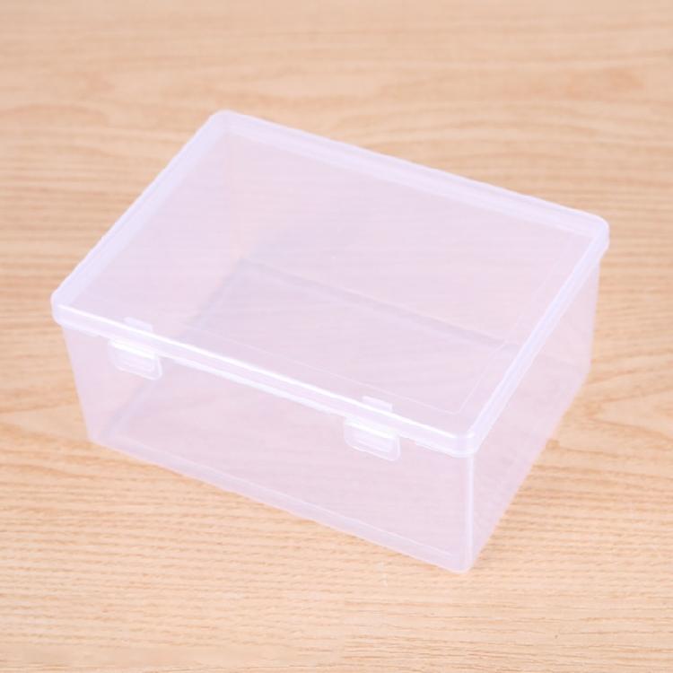 קופסת אחסון שקופה פרקטית מארגני אחסון מפלסטיק שקוף עם מכסה מתנה