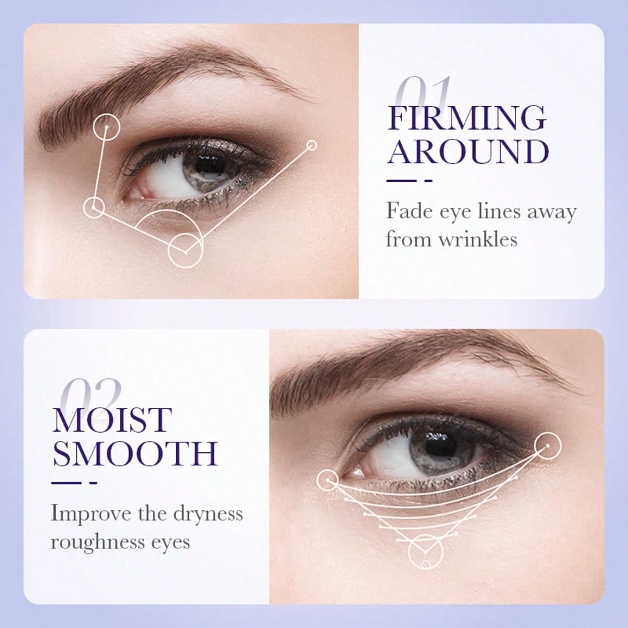 1pc Grape Seed Eye Mask, Eye Care, Moisturizing, Reducing Fine Lines, Improving Dry & Rough Eye Area