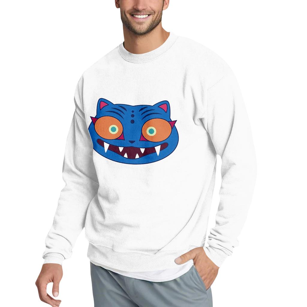 Men's Casual Sweatshirt With Fun Film-Themed Print