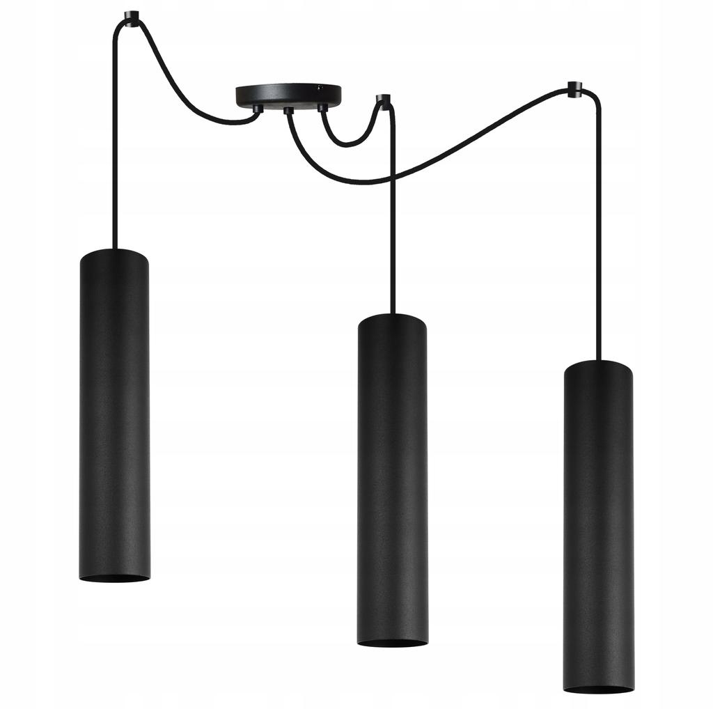 MODERN CEILING HANGING LAMP BLACK LED LAMP
