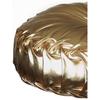 Tresshouse European Round Throw Pillows, Soft Spandex Fabric Pumpkin Pleated Handmade Metallic Accent Circle Insert Cushion Diamond To Enhance for