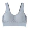 Zeriluna Breathable Mesh Rhinestone Sports Bra Shockproof wide shoulder straps, comfortable fit, seamless inner tank top
