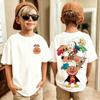 Anpanunisex Anime Unisex Unisex Child Short Sleeves TShirt ParentChild Summer Casual Graphic Y2k Clothes New Arrival Tee Tops