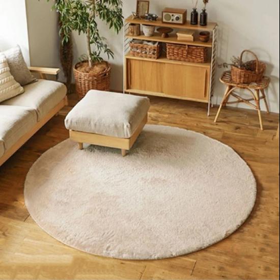 

Yeshill s Home Wraps Surprise Home Textile Round Cream Post Плюшевый моющийся ковер