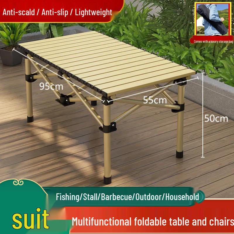 Portable Folding Table & Chair Set for Camping, Picnic, and More - Lightweight & Multi-Purpose