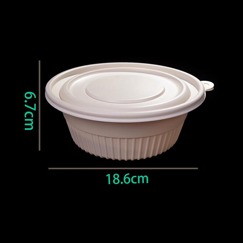 Biologisch abbaubare Take-away-Behälter aus Maisstärke mit Deckeln