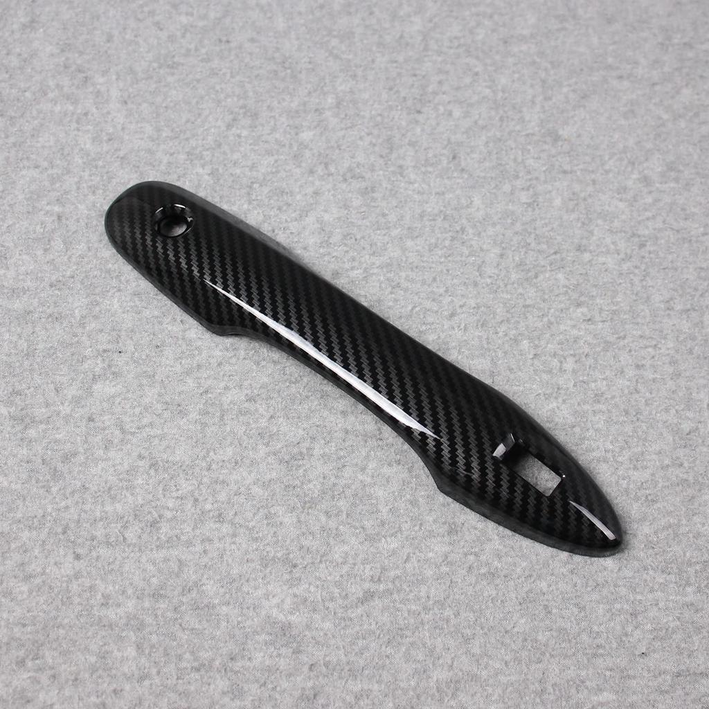 RUIQ Toyota Aqua MX Series Exclusive Exterior Outer Door Handle Cover Knob Full Cover Type Exclusively Designed for Toyota Aqua Carbon (Black Fiber)