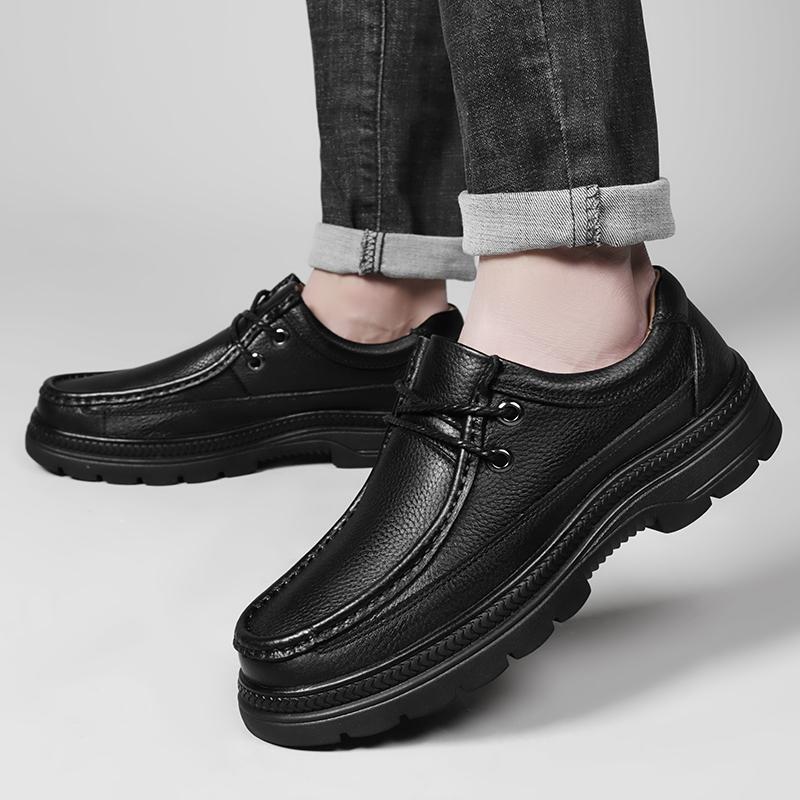 Fashion Echtes Leder Männer Casual Schuhe Alle-spiel herren Business Oxfords Schuhe Klassische Männer Schuhe für Hochzeit Neue Männliche Bequeme Wohnungen