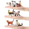 1 PC  Bonsai Ornament  House Decor Plastic Neko Figurine Mini Pet Model Simulation Animal Miniature Cat