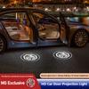 2Pcs HD Car Door Welcome Light LED Projector Atmosphere Lamp For Morris Garages MG ZS MG5 GS HS GT ZST MG3 MG6 MG7 Hector ZX EZS