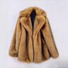Women's Black Silver Faux Fur Coat Short Fluffy Warm Winter Outerwear