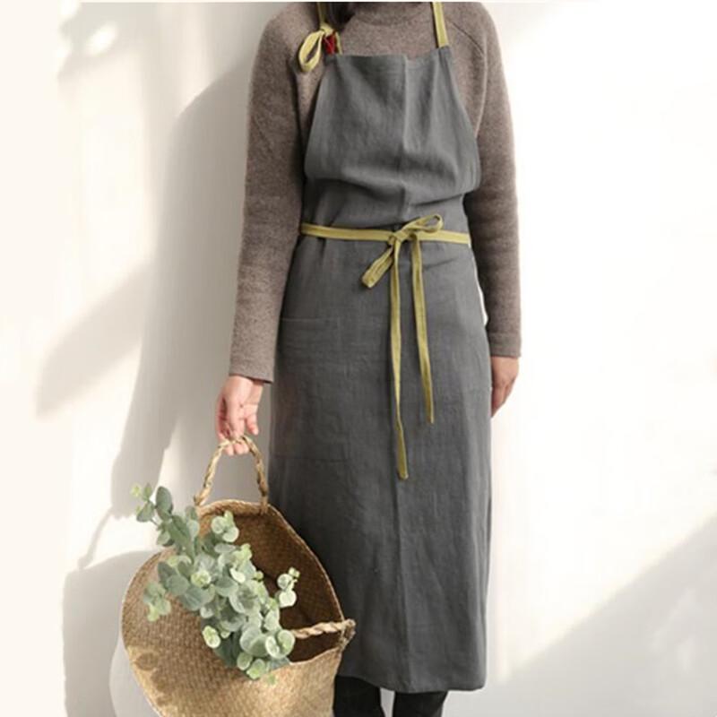 Japanese & Korean Style Cotton Kitchen Apron