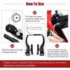 10.5cm Bicycle Brake Calipers Aluminum Zinc Zinc Alloy Bike Linear Pull V Brakes  Bicycle