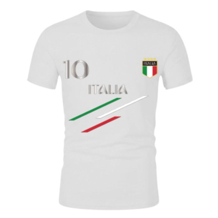 Men's Football Kit Style Italy - Jersey & Light Jogging - Spring / Summer Collection - - White