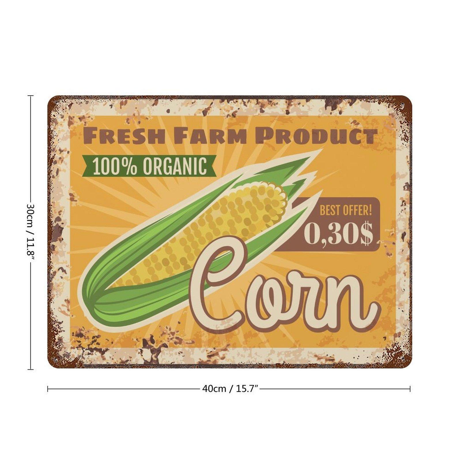 

1 Pack rustic vintage metal wall signboard, worn antique plate décor, perfect for bar coffee shop restaurant kitchen or living room 30*40CM