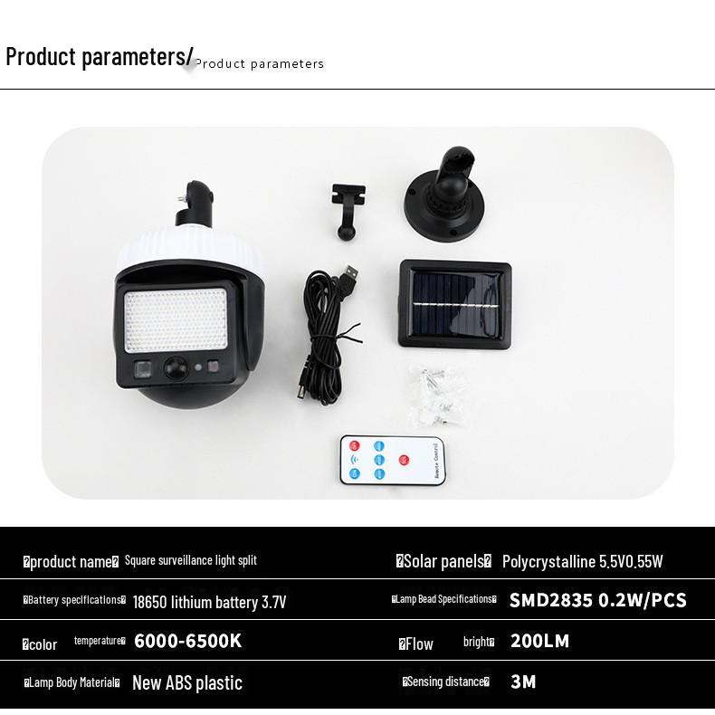 Solar-Powered Motion Sensor Outdoor Yard Light with Anti-Theft and Intelligent Lighting Features