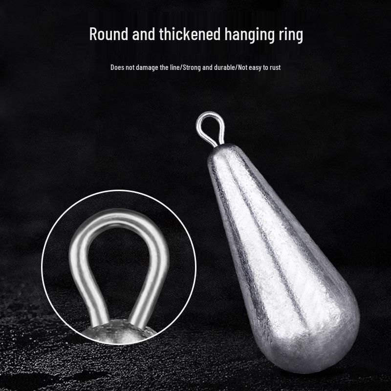 Aluminum Anti-Snagging Water-Drop Sinker for Long-Distance Off-Bottom Raft Fishing