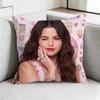 Selena GomezZ  Pop Idol Square DoubleSided printed Pillow Case Bedroom Bedside Pillow Sofa Cushion Cover Gift