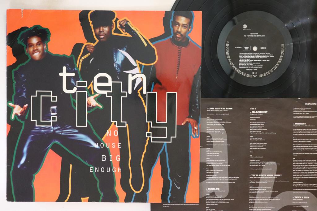 LP Record TEN CITY  No House Big Enough 7567921701 EASTWEST RECOR 1992 Germany Dance  Electronica Used
