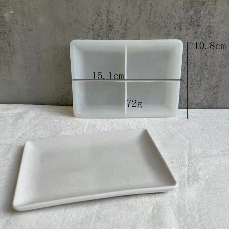 Herzform-Silikonform für DIY Beton Zement Aufbewahrungsschale Teller Form Epoxidharz Gips Handwerk Werkzeug Hausdekoration
