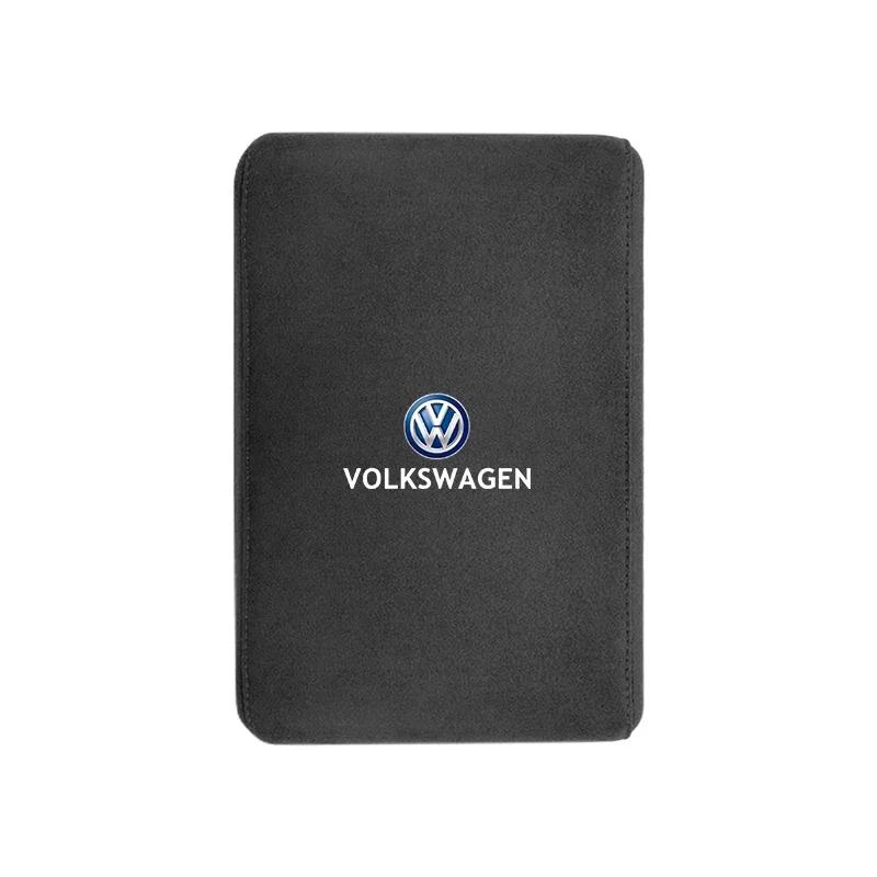 ·VW Car Armrest Mats Memory Foam Arm Rest Cushion Accessories For VW GTI Polo Golf Passat Scirocco Tiguan Jetta T-ROC Touareg CC Mo0