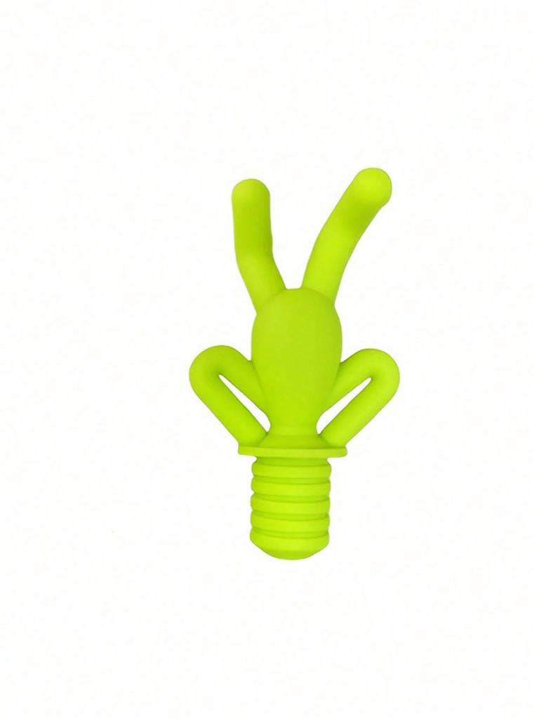 1/2 Creative inverted silicone figurine shaped wine/champagne bottle stopper | Airtight fresh-keeping device can be inverted.