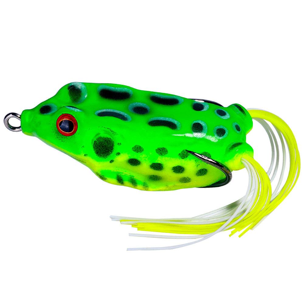 Realistic Topwater Frog Soft Bait Lure Set - Sharp Hooks for Bass and Saltwater Freshwater Fishing