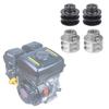2 pz Puleggia Motore Puleggia Cinghia Installazione Facile Diametro 54mm/56mm Puleggia a Doppia Scanalatura Una Cinghia per Motore 168F 170F