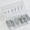 150Pcs Cotter Pin Set 2mm R-Clips Spring Connectors High Hardness Splint Pins for Car Repair DIY Handcraft Hardware Use
