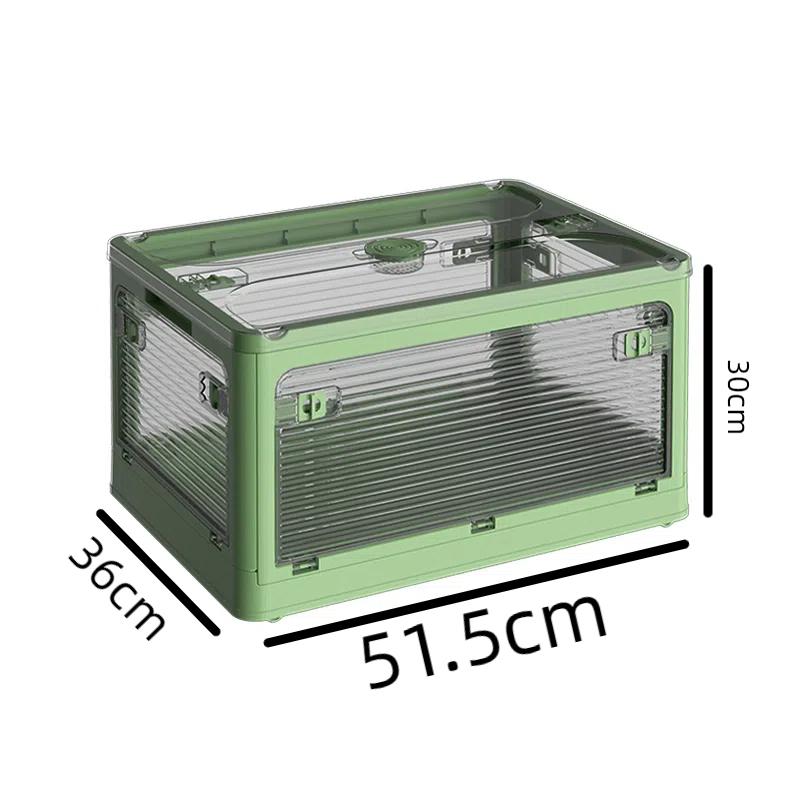 Large Boxes Clothes Foldable Storage Boxes Trunk Open Transparent Storage Box Home Wardrobe Clothes Organizer Clear Plastic 9990₽