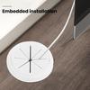 Desk Wire Cord Cable Grommets Hole Cover Plastic Cable Cord Organizer Line Outlet Port Threading Box Cover for Office PC Desk