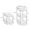 2/3 Layer Bathroom Organizer Clear Kitchen Storage Tray Multifunctional Cosmetic Storage Rack  Home
