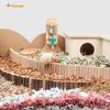 Wood Hamster Suspension Bridge Toy, Long Climbing Ladder for Dwarf Hamster Mice Mouse Gerbils and Other Small Animals